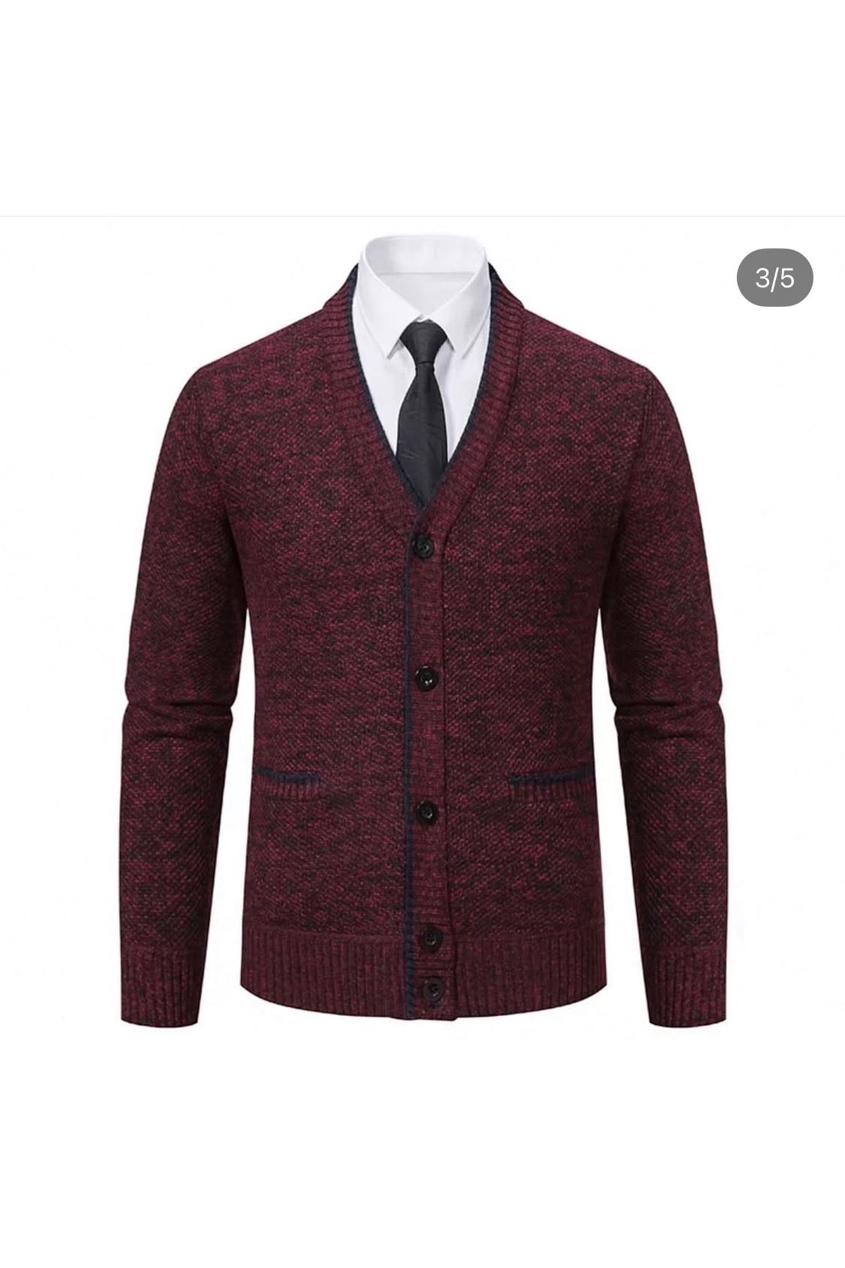 ملابس رجالية شتوية جاكيت صوف  