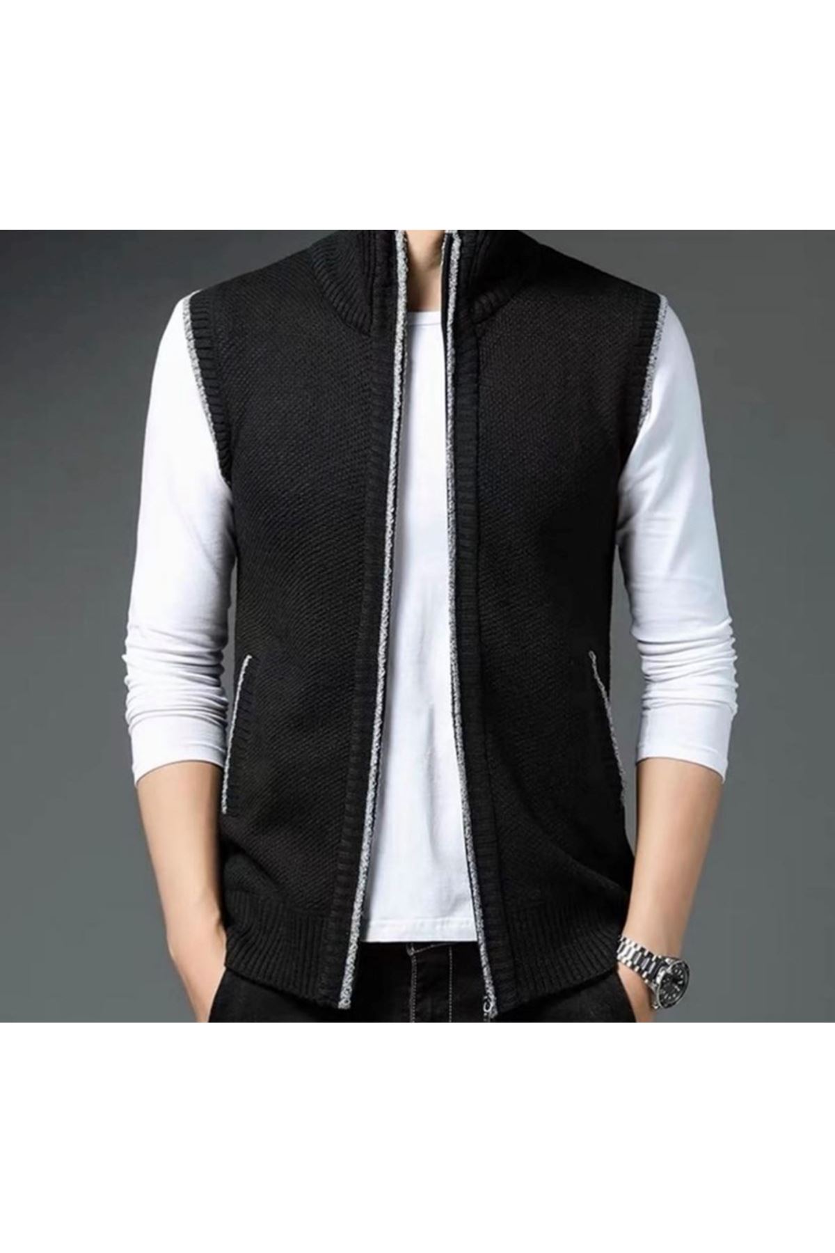 ملابس رجالية شتوية جاكيت صوف 