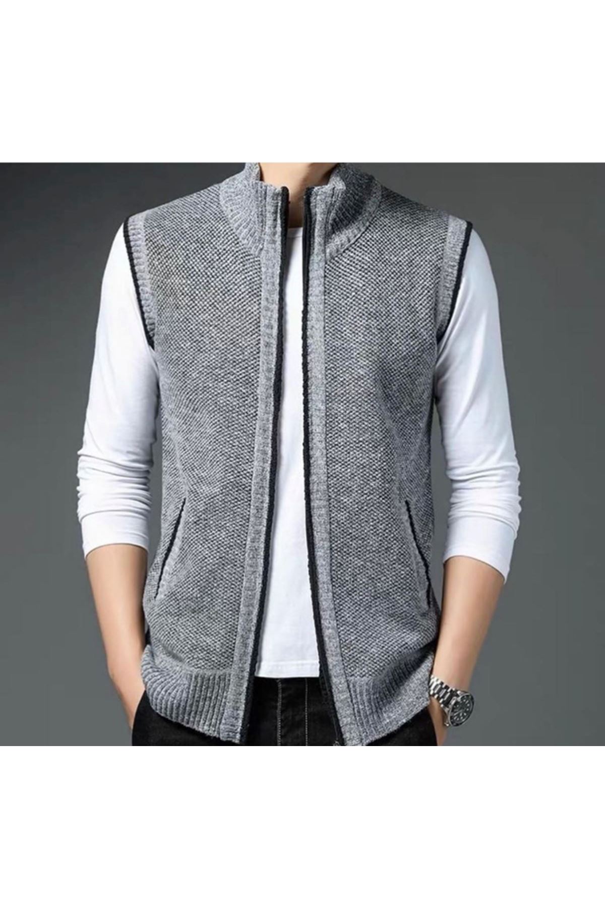 ملابس رجالية شتوية جاكيت صوف 