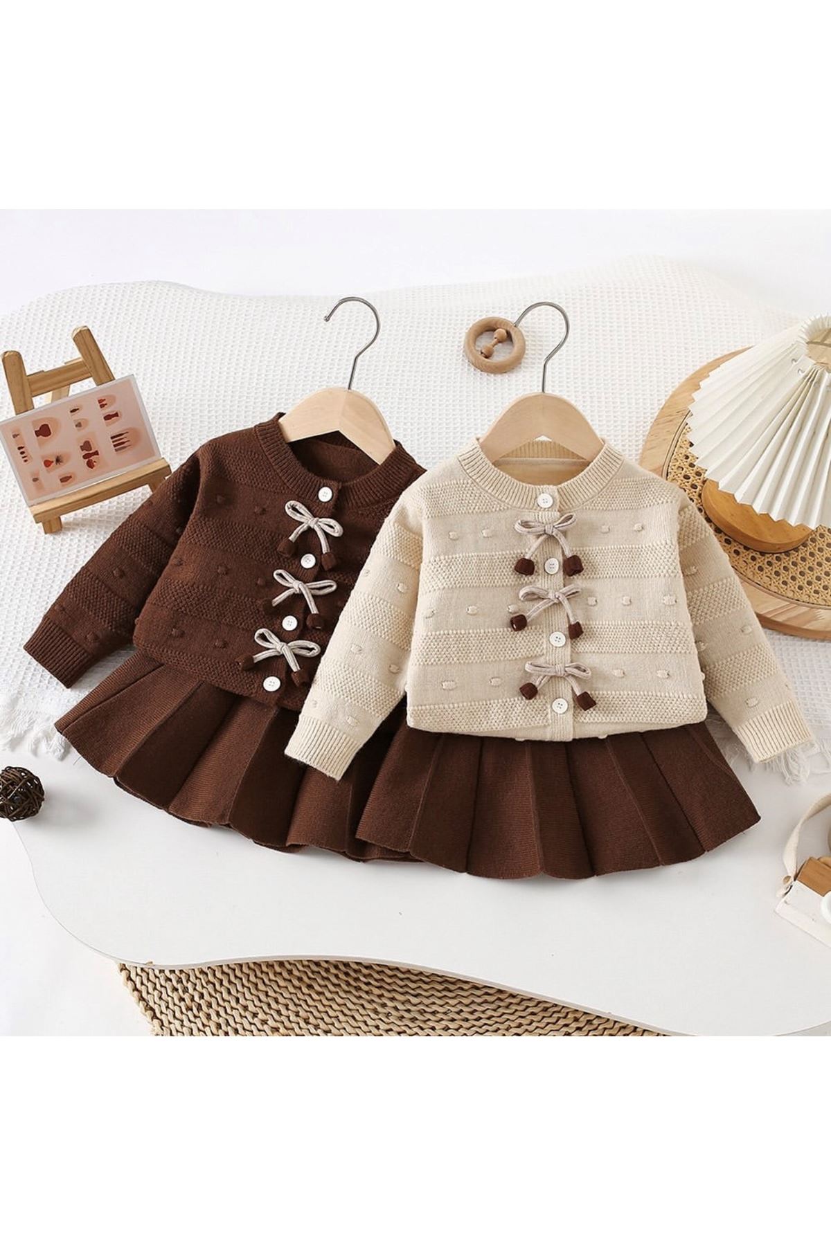 طفل بنت شتوية تنورة قميص