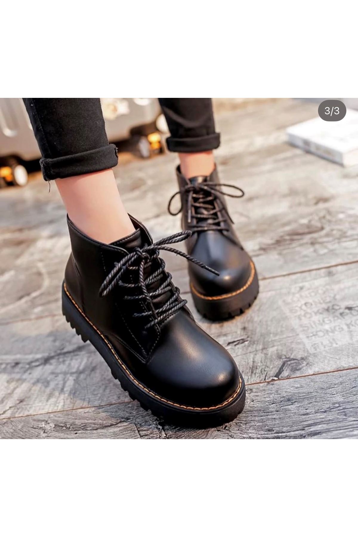 احذية نسائية شتوية بوت قصير كعب