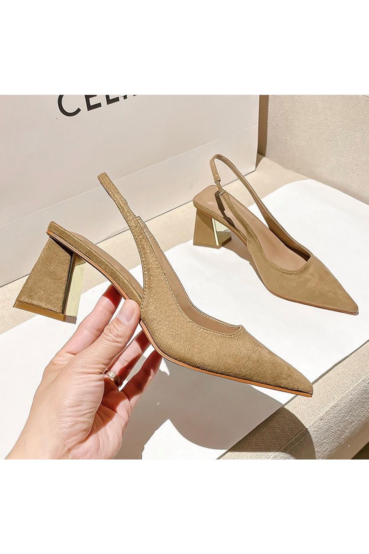 احذية نسائية صيفية حذاء كعب