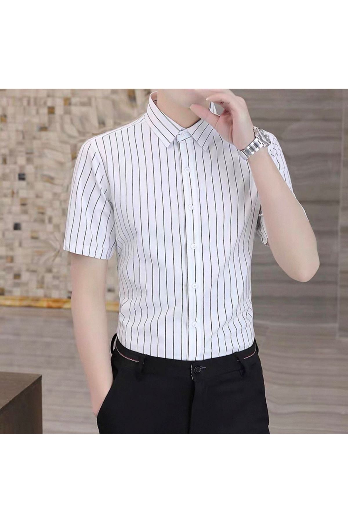  ملابس رجالية صيفية قميص 