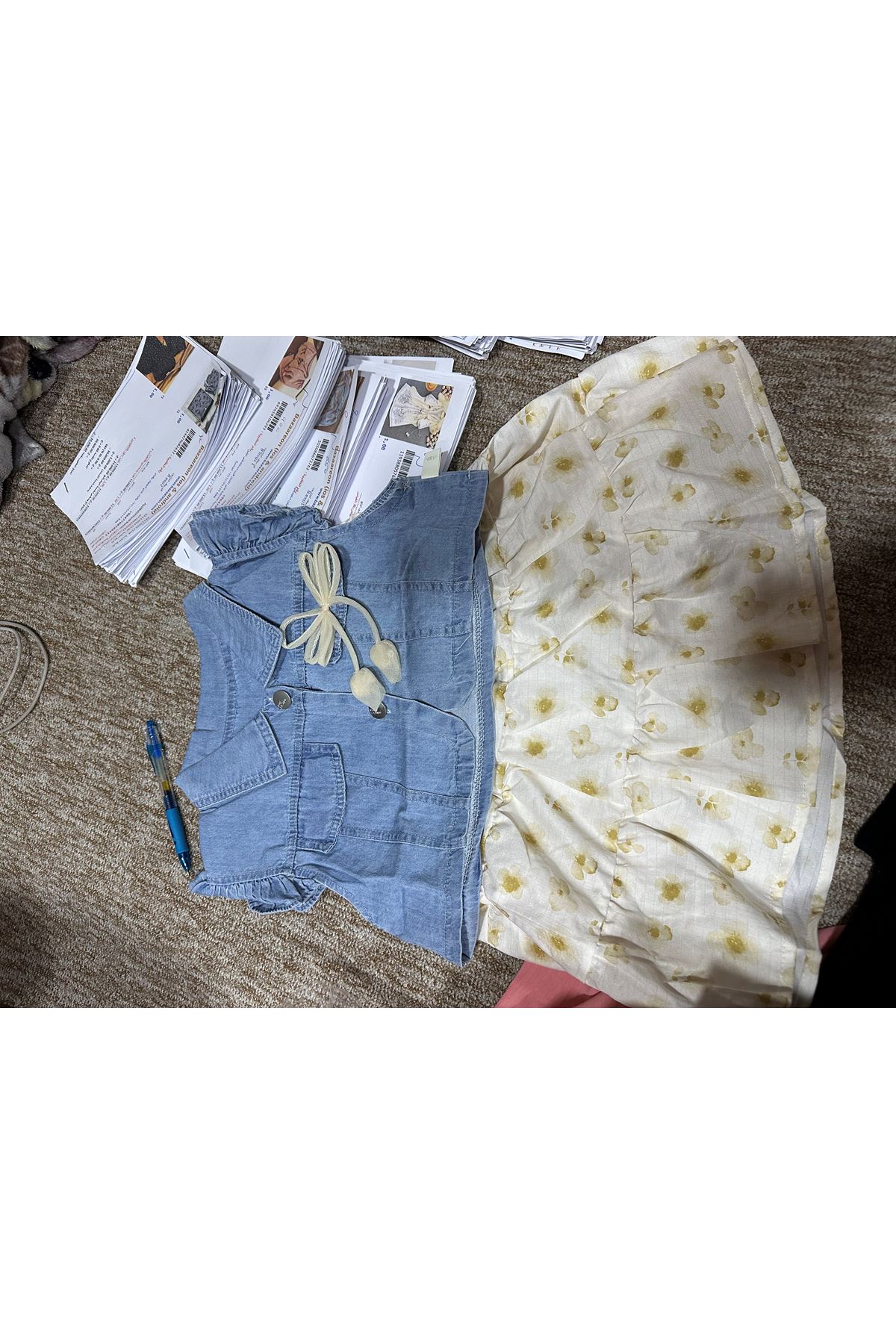 طفل بنت صيفية فستان 