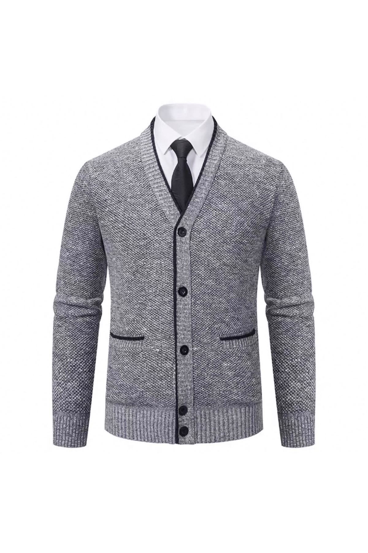 ملابس رجالية شتوية جاكيت صوف