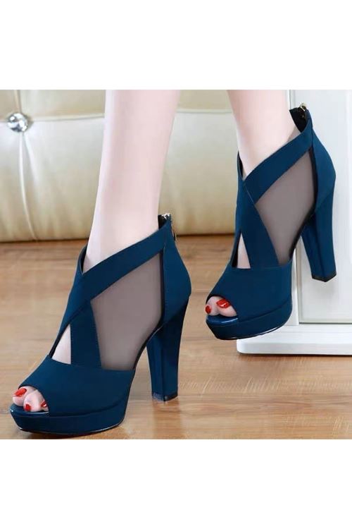 الأحذية النسائية الصيفية حذاء كعب