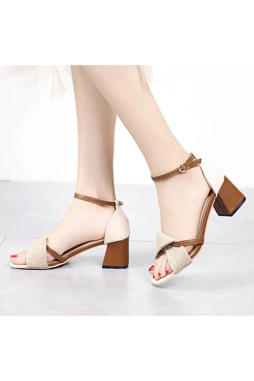 الأحذية النسائية الصيفية حذاء كعب