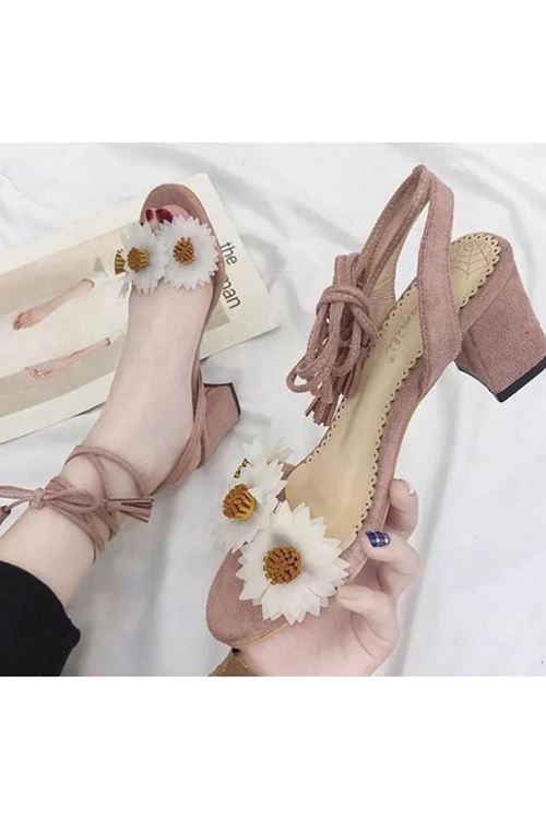 الأحذية النسائية الصيفية حذاء كعب