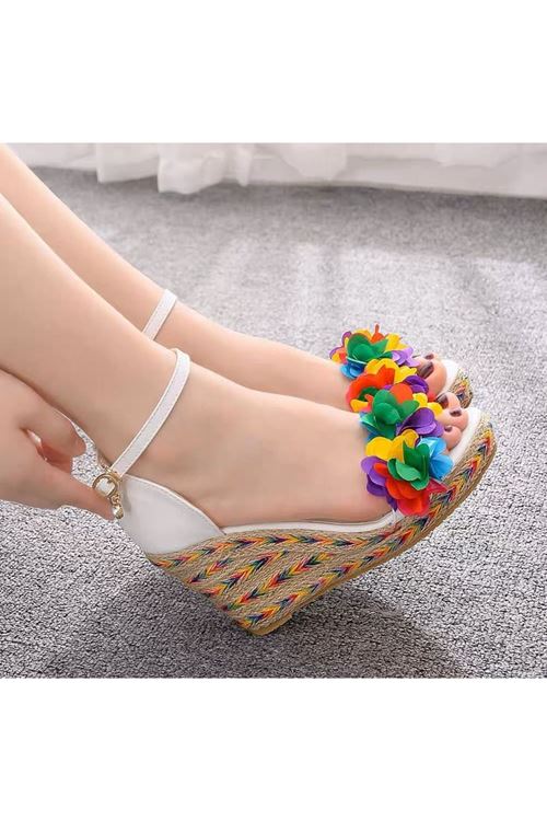 الأحذية النسائية الصيفية حذاء كعب