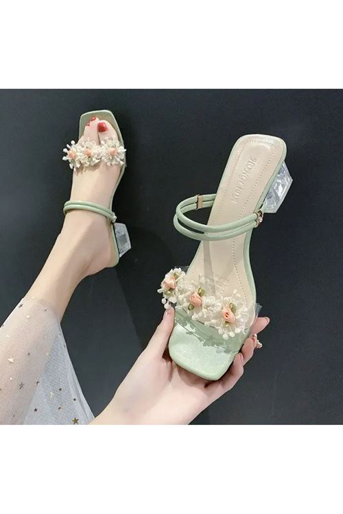 الأحذية النسائية الصيفية حذاء كعب 