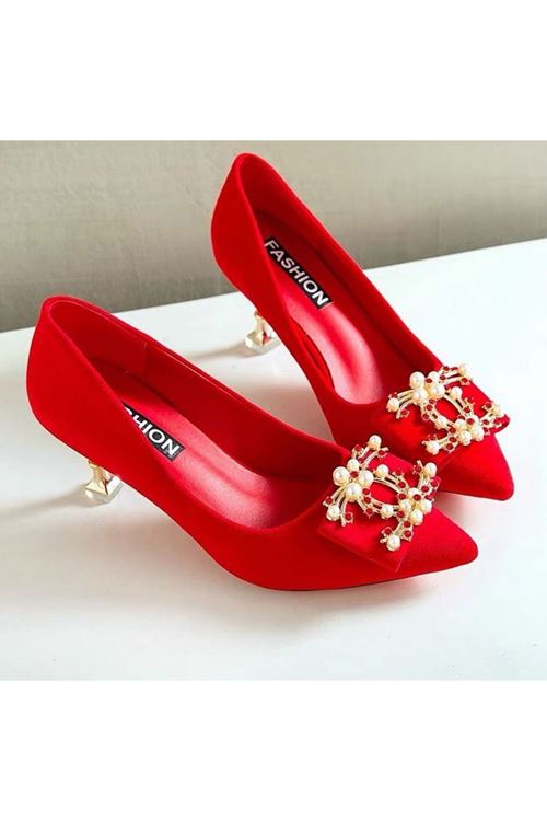 الأحذية النسائية الصيفية حذاء كعب 