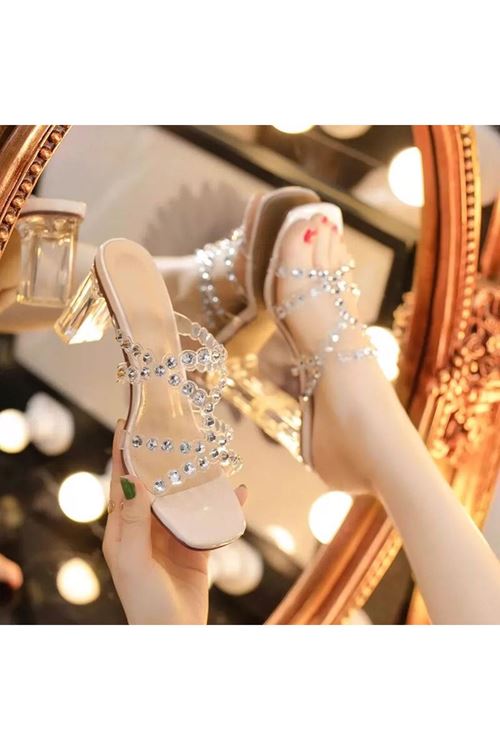 الأحذية النسائية الصيفية حذاء كعب 