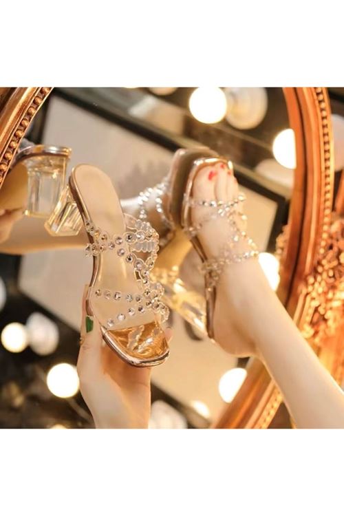 الأحذية النسائية الصيفية حذاء كعب 