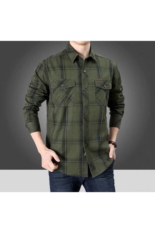 ملابس رجالية شتوية قميص 