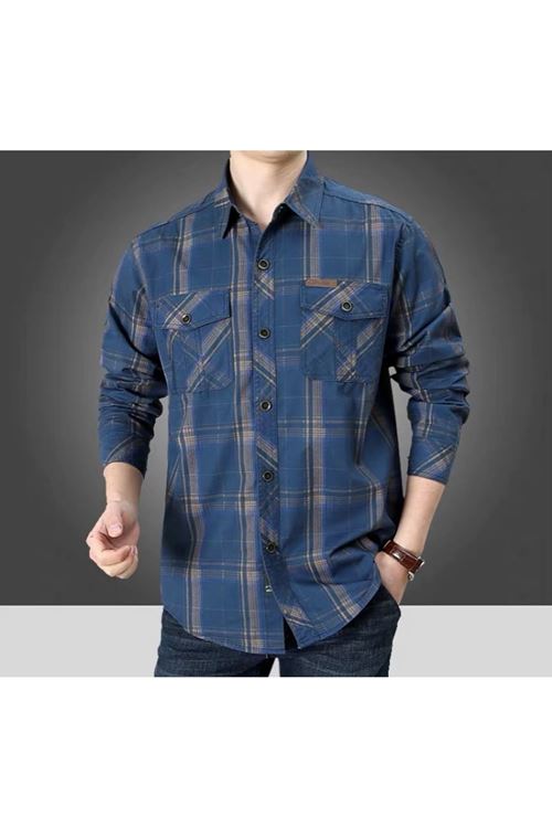 ملابس رجالية شتوية قميص 