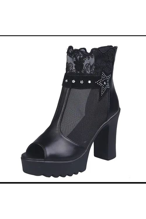  ‎الأحذية النسائية  الصيفية حذاء كعب