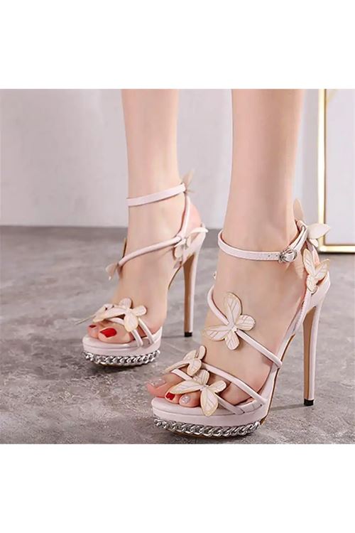 الأحذية النسائية الصيفية حذاء كعب 