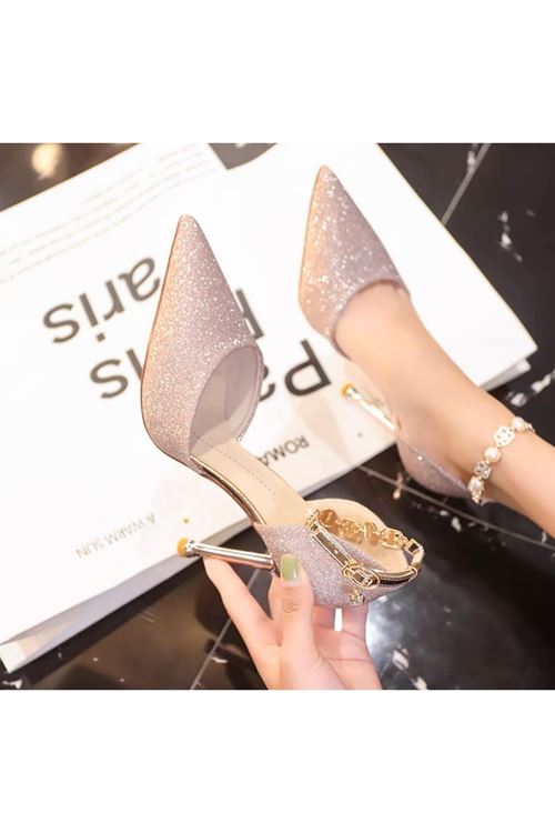 الأحذية النسائية الصيفية حذاء كعب 