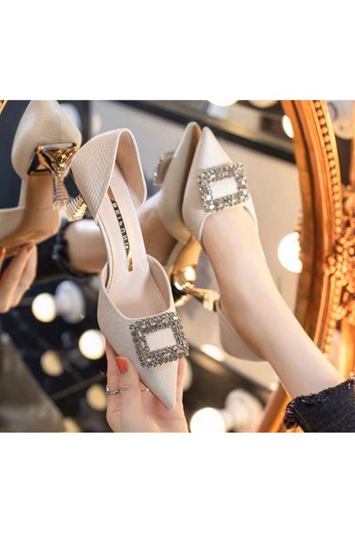 الأحذية النسائية الصيفية حذاء كعب 