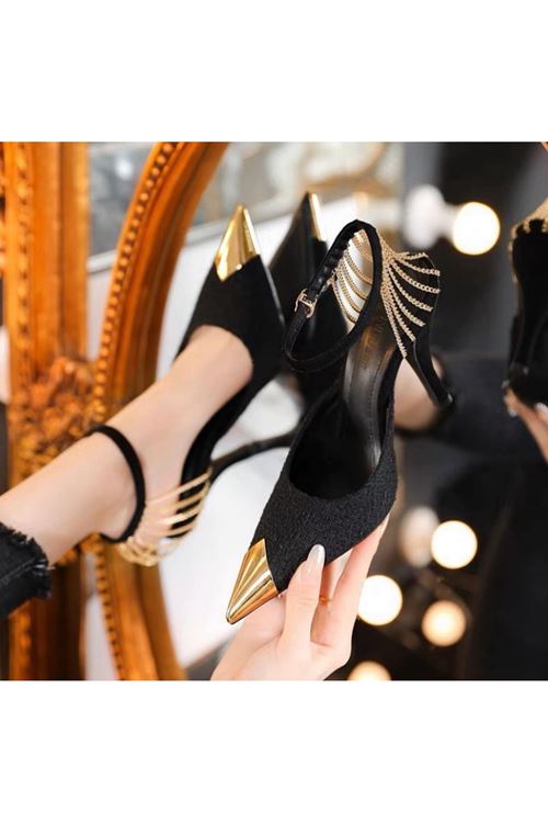 الأحذية النسائية الصيفية حذاء كعب 