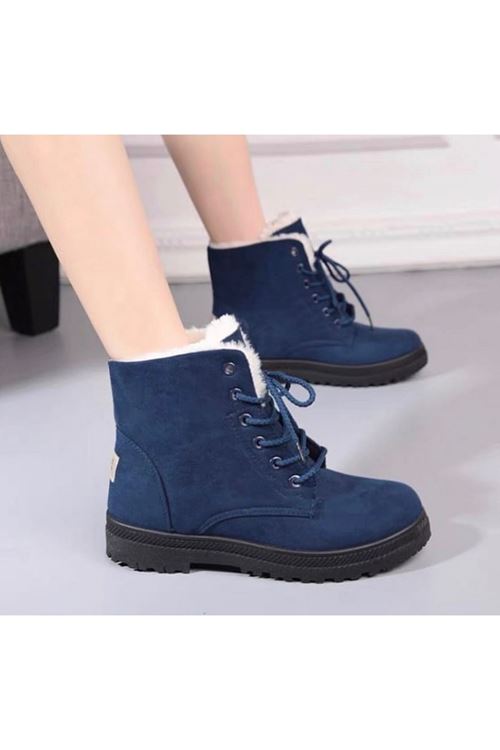 ‎الأحذية النسائية الشتوية بوت قصير فلات