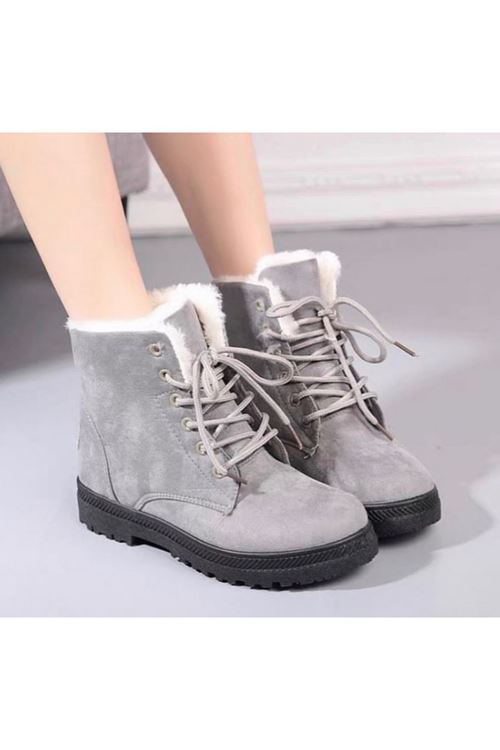 ‎الأحذية النسائية الشتوية بوت قصير فلات