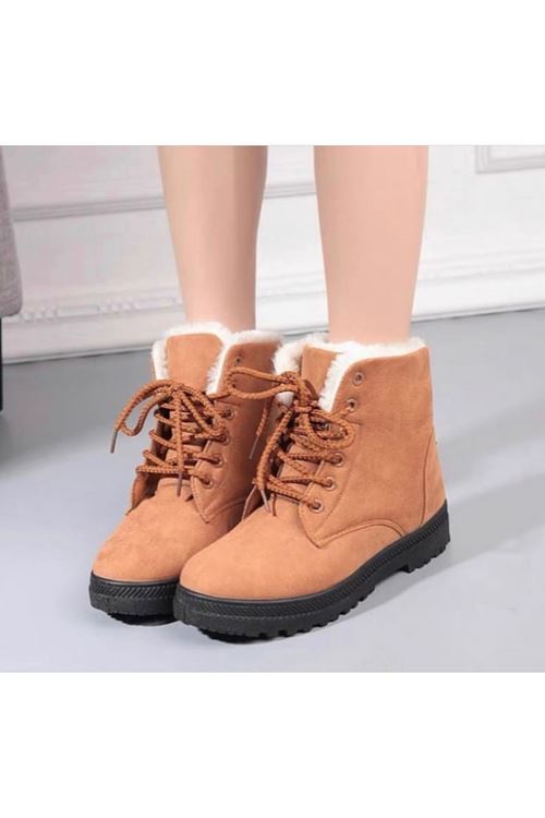 ‎الأحذية النسائية الشتوية بوت قصير فلات