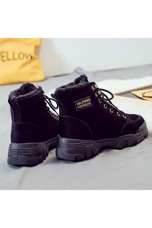 الأحذية النسائية الشتوية بوت قصير كعب