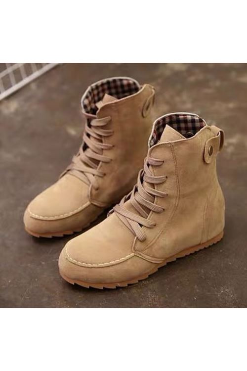 ‎الأحذية النسائية الشتوية بوت قصير فلات
