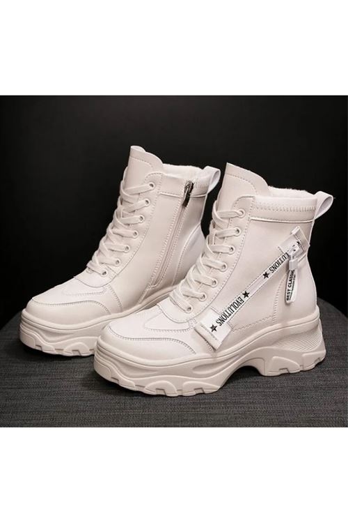 ‎الأحذية النسائية الشتوية بوت قصير فلات