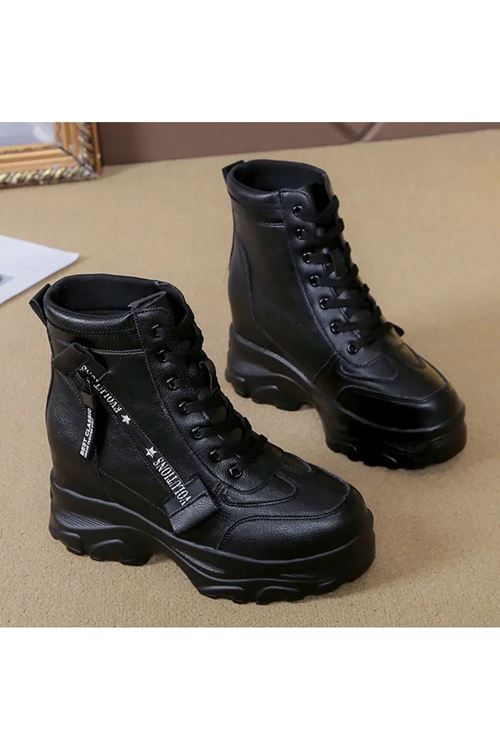 ‎الأحذية النسائية الشتوية بوت قصير فلات