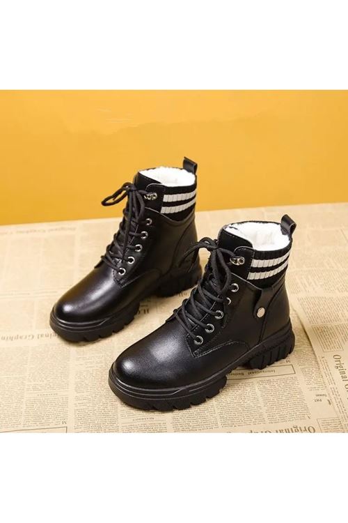 أحذية نسائية شتوية بوت قصير فلات