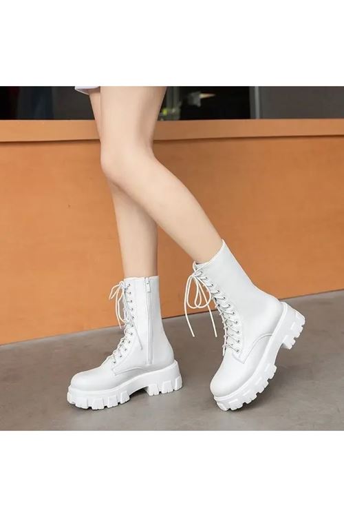 بوت النسائية شتوية بوت طويل فلات