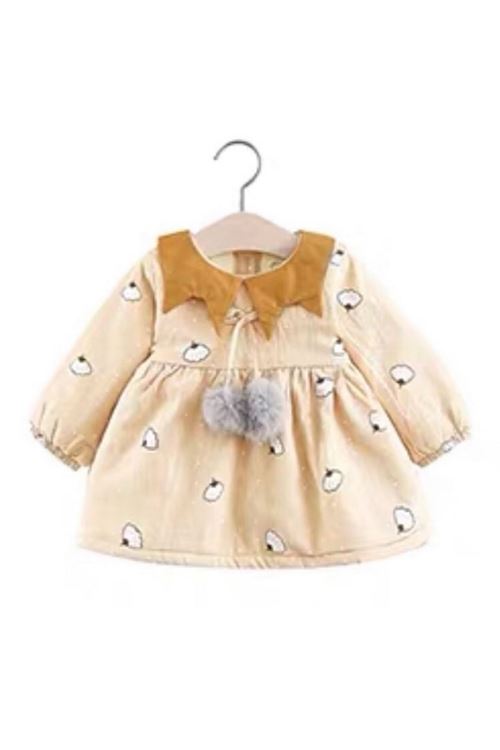 طفل بنت شتوية فستان