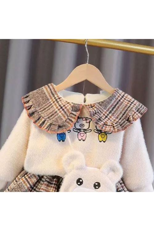 طفل بنت شتوية تنورة بلوز