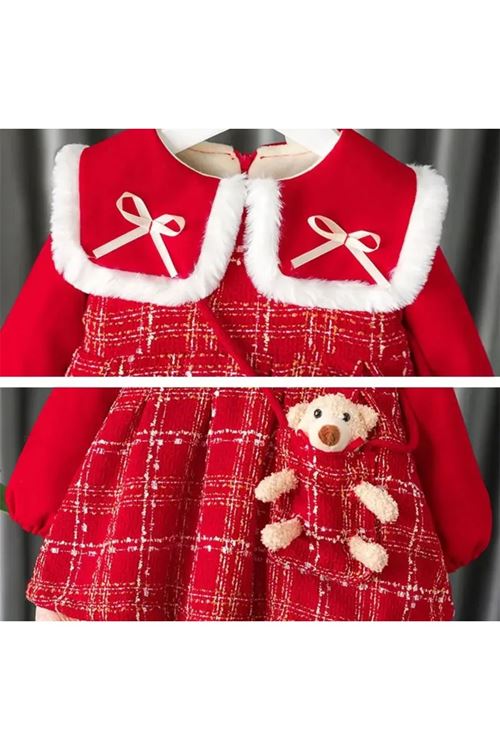 طفل بنت شتوية فستان