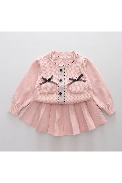 طفل بنت شتوية تنورة جاكيت