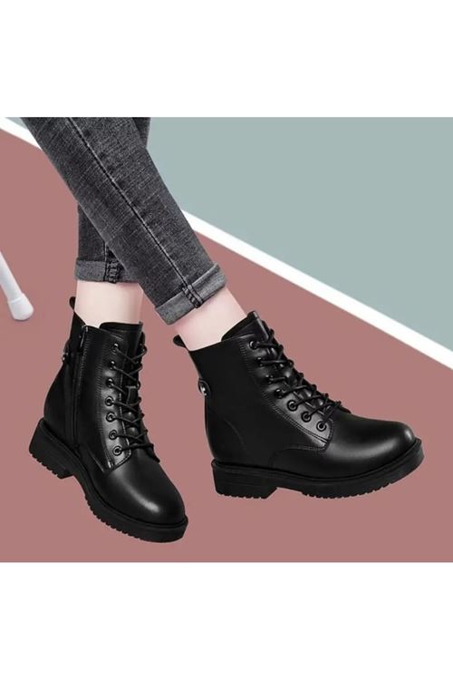 الأحذية النسائية الشتوية بوت قصير كعب  