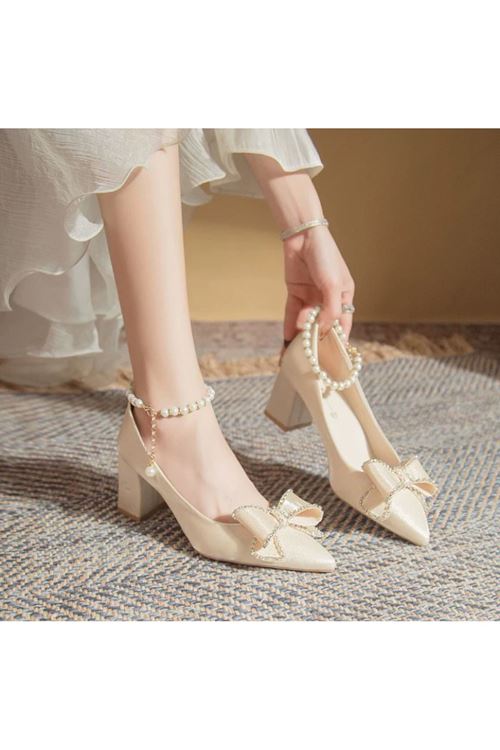 الأحذية النسائية الصيفية حذاء كعب