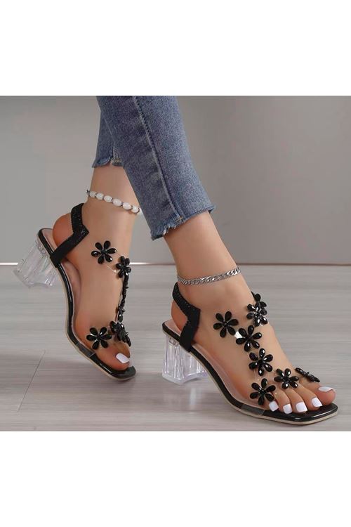 الأحذية النسائية الصيفية حذاء كعب