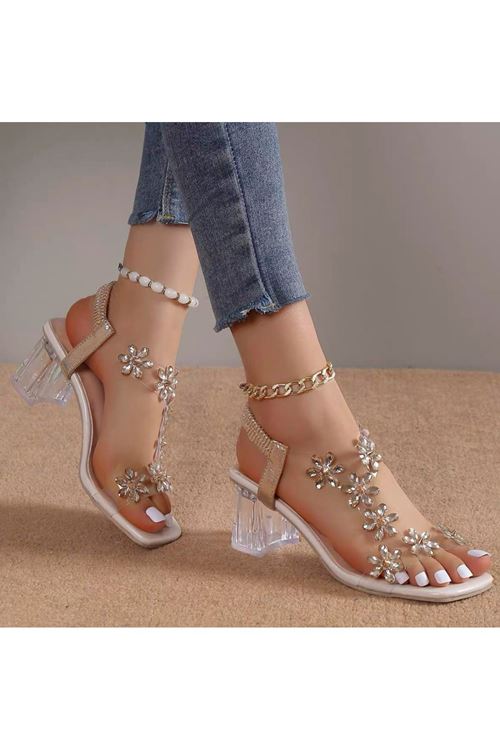 الأحذية النسائية الصيفية حذاء كعب