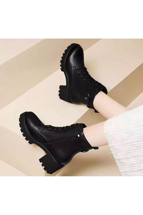 الأحذية النسائية الشتوية بوت قصير كعب 