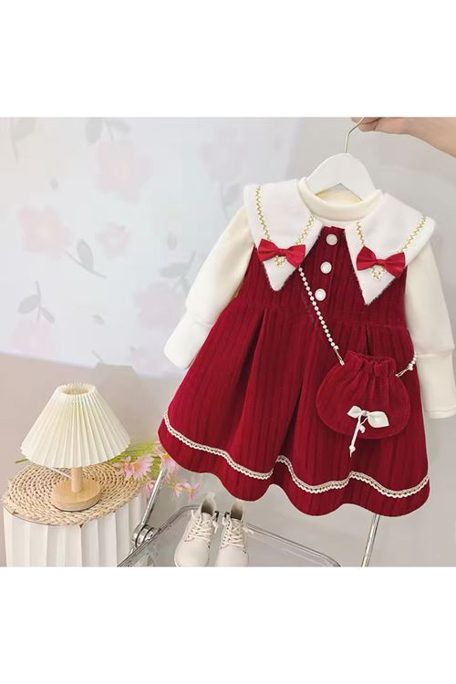 طفل بنت شتوية فستان