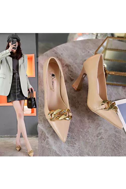 الأحذية  النسائية الصيفية حذاء كعب 