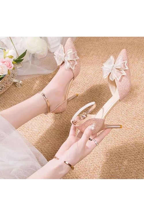 الأحذية النسائية الصيفية حذاء كعب