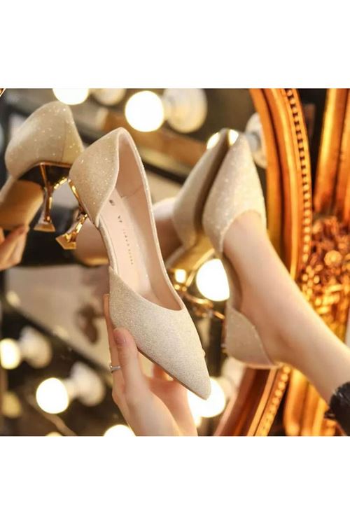 الأحذية  النسائية الصيفية حذاء كعب  