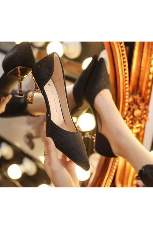 الأحذية  النسائية الصيفية حذاء كعب  