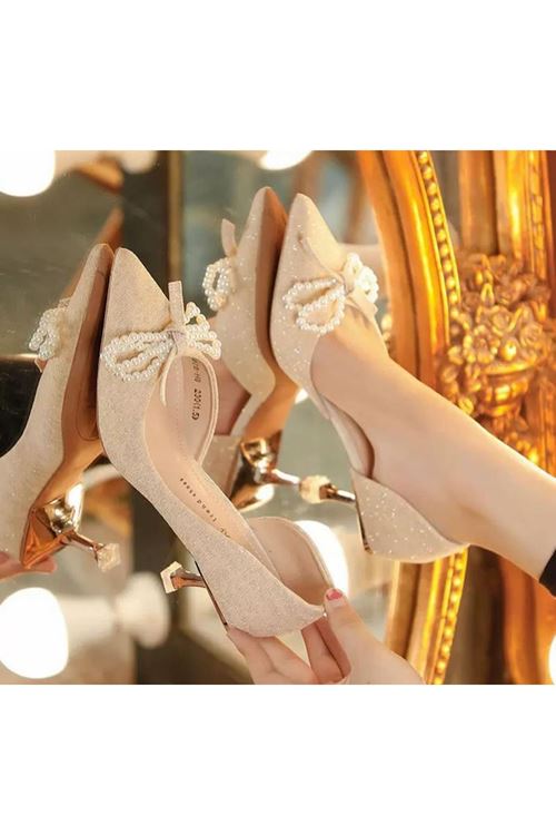 الأحذية  النسائية الصيفية حذاء كعب  