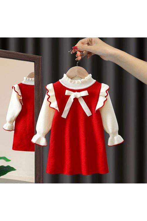 طفل بنت شتوية فستان 