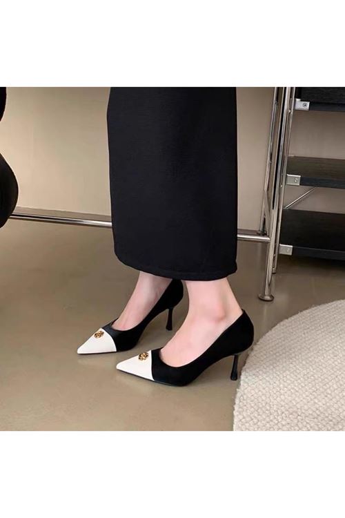 ‎الأحذية النسائية  الصيفية حذاء  كعب